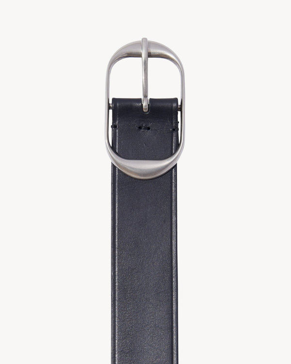 Nili Belt Black With Antique Silver Buckle