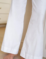 WEST VILLAGE WIDE LEG TROUSER- PERFORMANCE LINEN