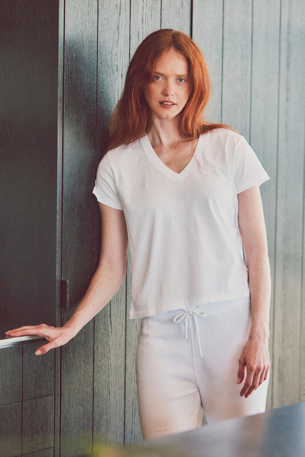 Bonnie Boxy V- Neck Tee