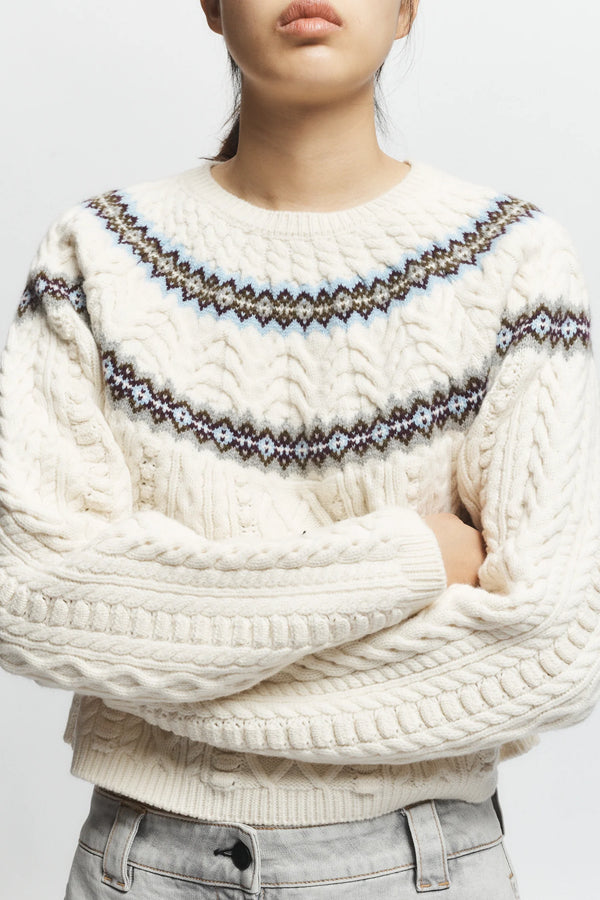AINSLEY FAIR ISLE SWEATER