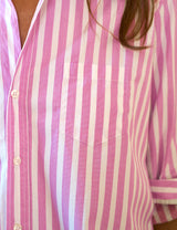 EILEEN- WIDE PINK STRIPE