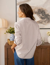 EILEEN- CREAM STRIPE COTTON