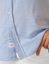 EILEEN LIGHTEST FLANNEL- BLUE PLAID