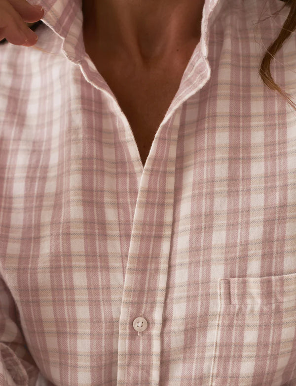 EILEEN- Pink, white, grey plaid