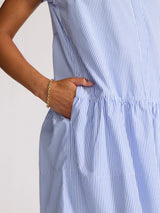 Antibes Dress Blue Stripe