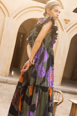 Scallop Pintuck Maxi