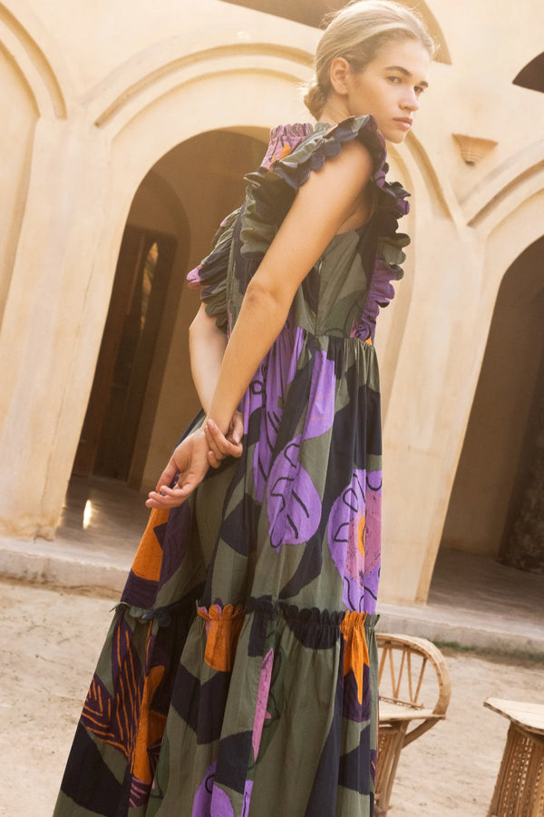 Scallop Pintuck Maxi