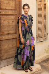 Scallop Pintuck Maxi