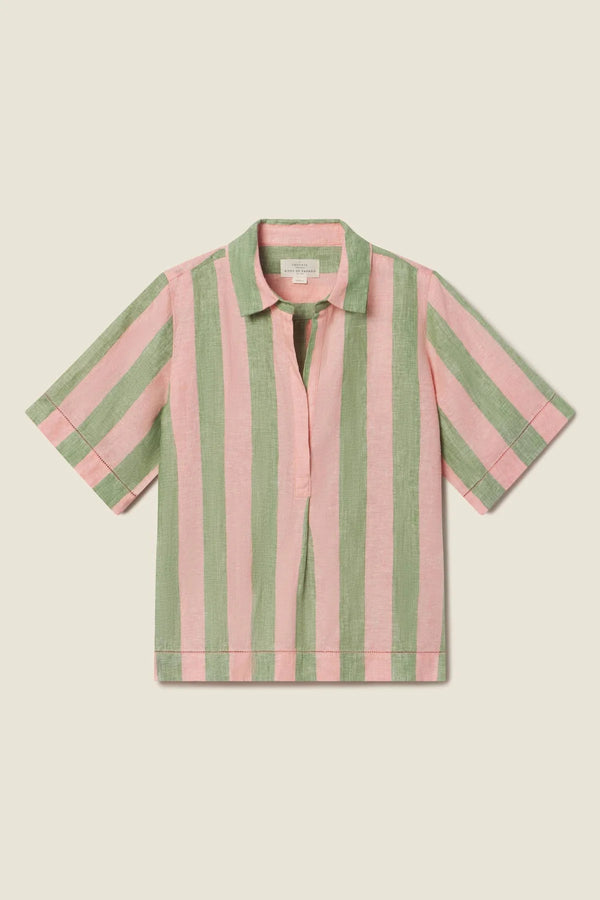 Cora Shirt- Watermelon Stripe