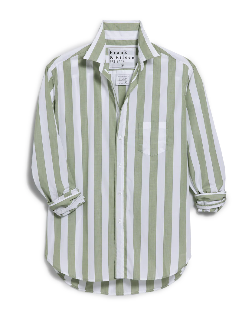 EILEEN- SAGE GREEN STRIPE