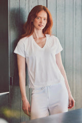 Bonnie Boxy V- Neck Tee