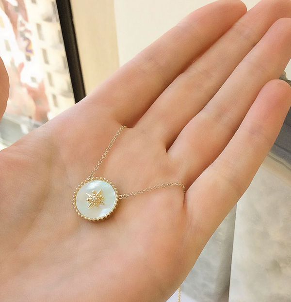 North Star Mother of Pearl Necklace
