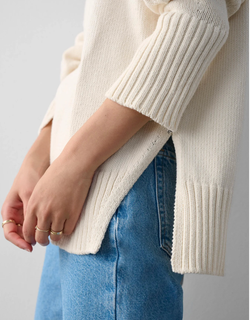 ORGANIC COTTON BOATNECK SWEATER