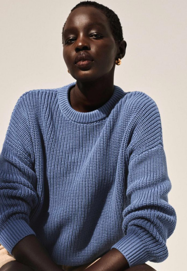 Cotton clearance ribbed sweater