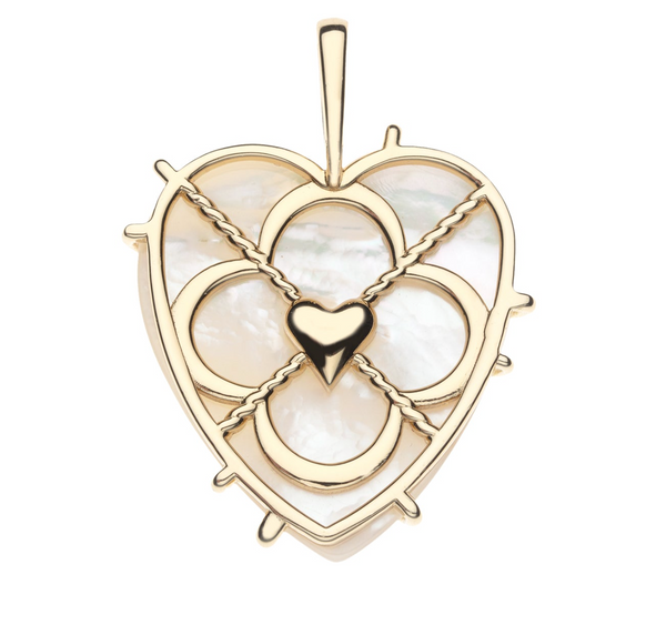 CARRY YOUR HEART-MOTHER OF PEARL-18" DRAWN LINK