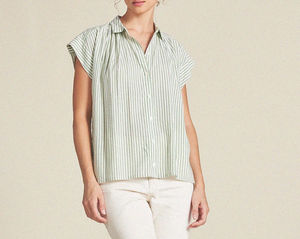 DELLA SHIRT-PALMERA STRIPE