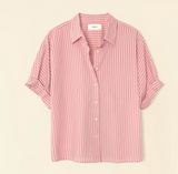 TEDDY SHIRT-CAMEO ROSE STRIPE