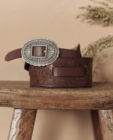 Tooled Waist Belt