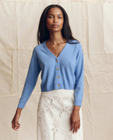 Cashmere Tiny V Neck Cardigan