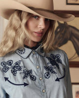Embroidered Western Shirt