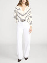 STRIPED EASY PULLOVER