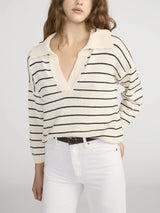 STRIPED EASY PULLOVER