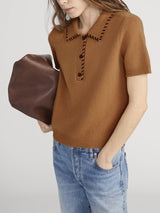 The Leather Stitch Polo