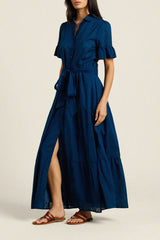 MARTINE DRESS- Laguna Blue