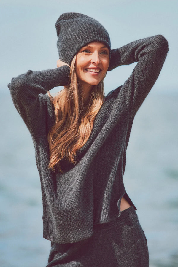 CASHMERE WAFFLE CREW