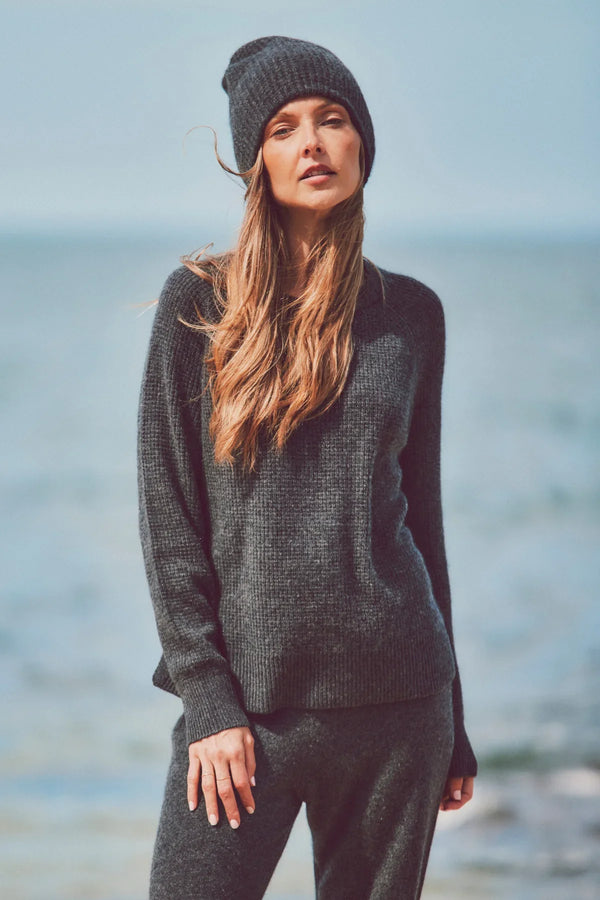 CASHMERE WAFFLE CREW