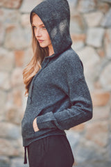 CASHMERE WAFFLE HOODIE