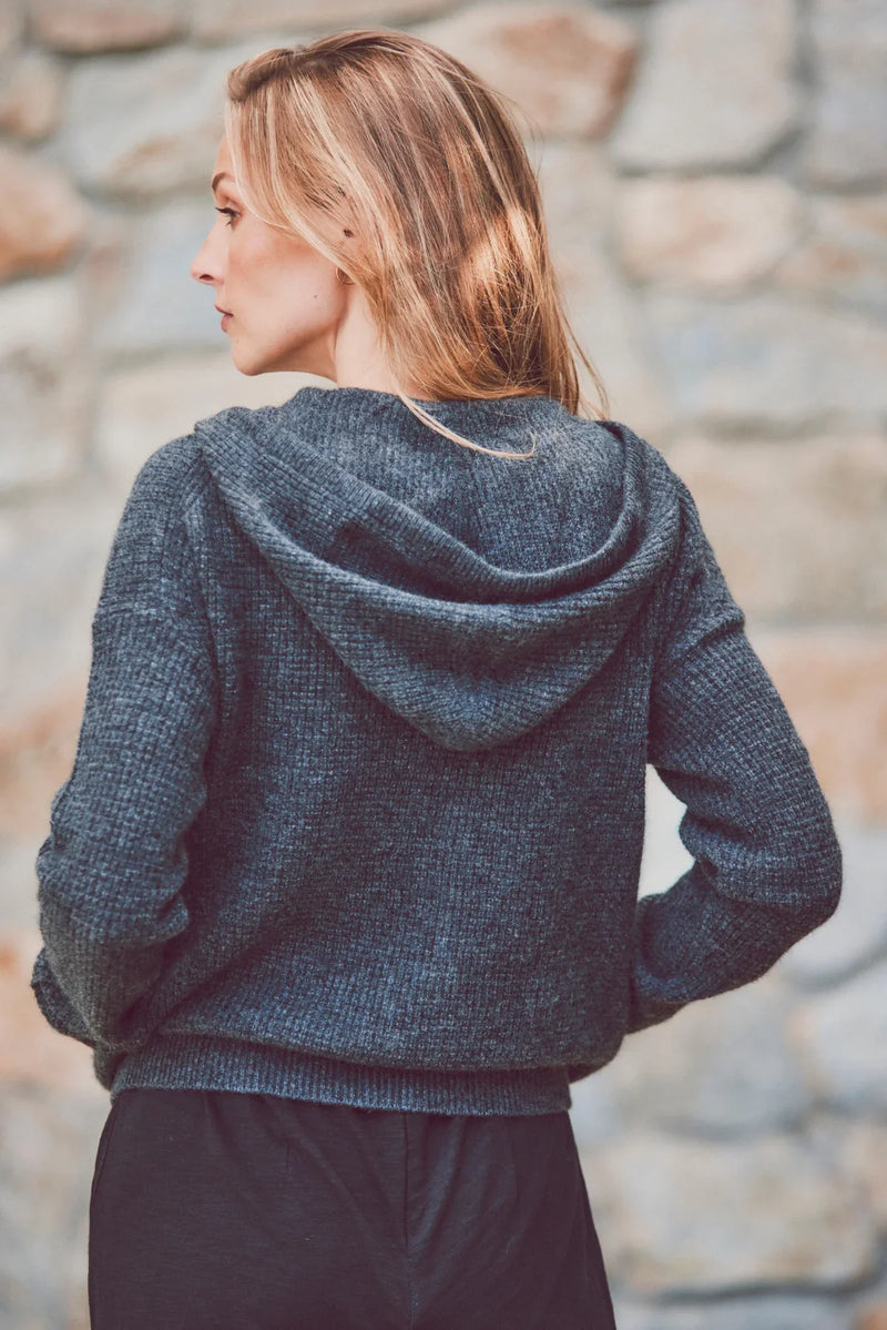 CASHMERE WAFFLE HOODIE