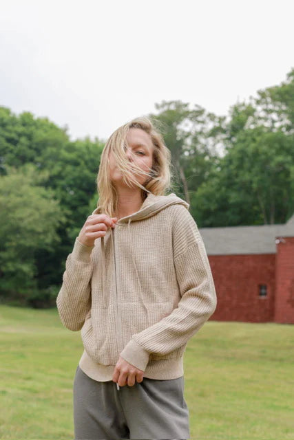 CASHMERE WAFFLE HOODIE