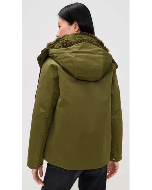 KARA HOODED JACKET- ARMY