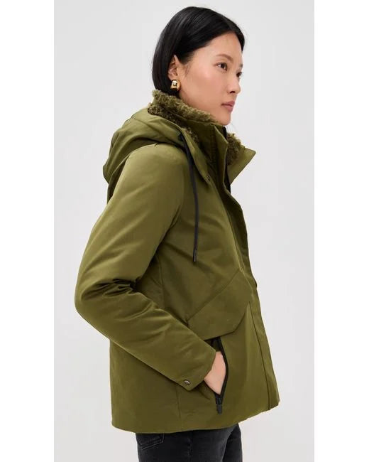 KARA HOODED JACKET- ARMY