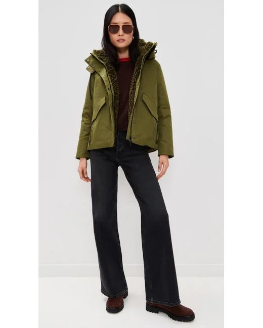 KARA HOODED JACKET- ARMY