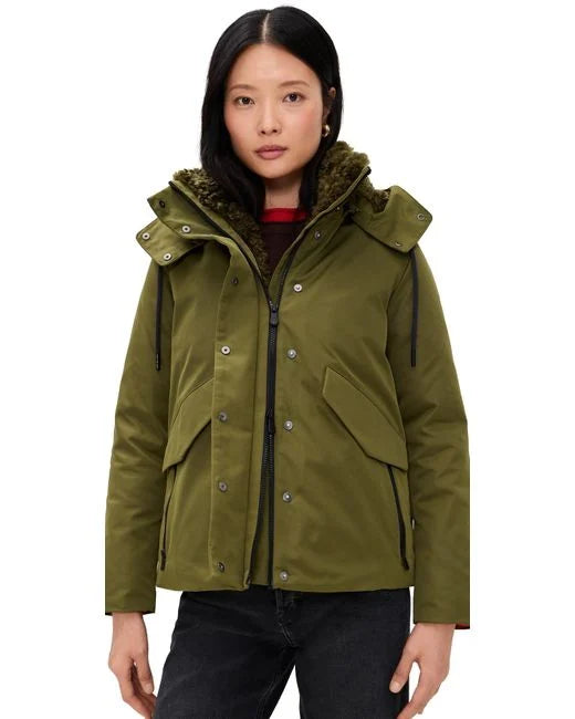 KARA HOODED JACKET- ARMY