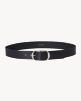 Nili Belt Black With Antique Silver Buckle