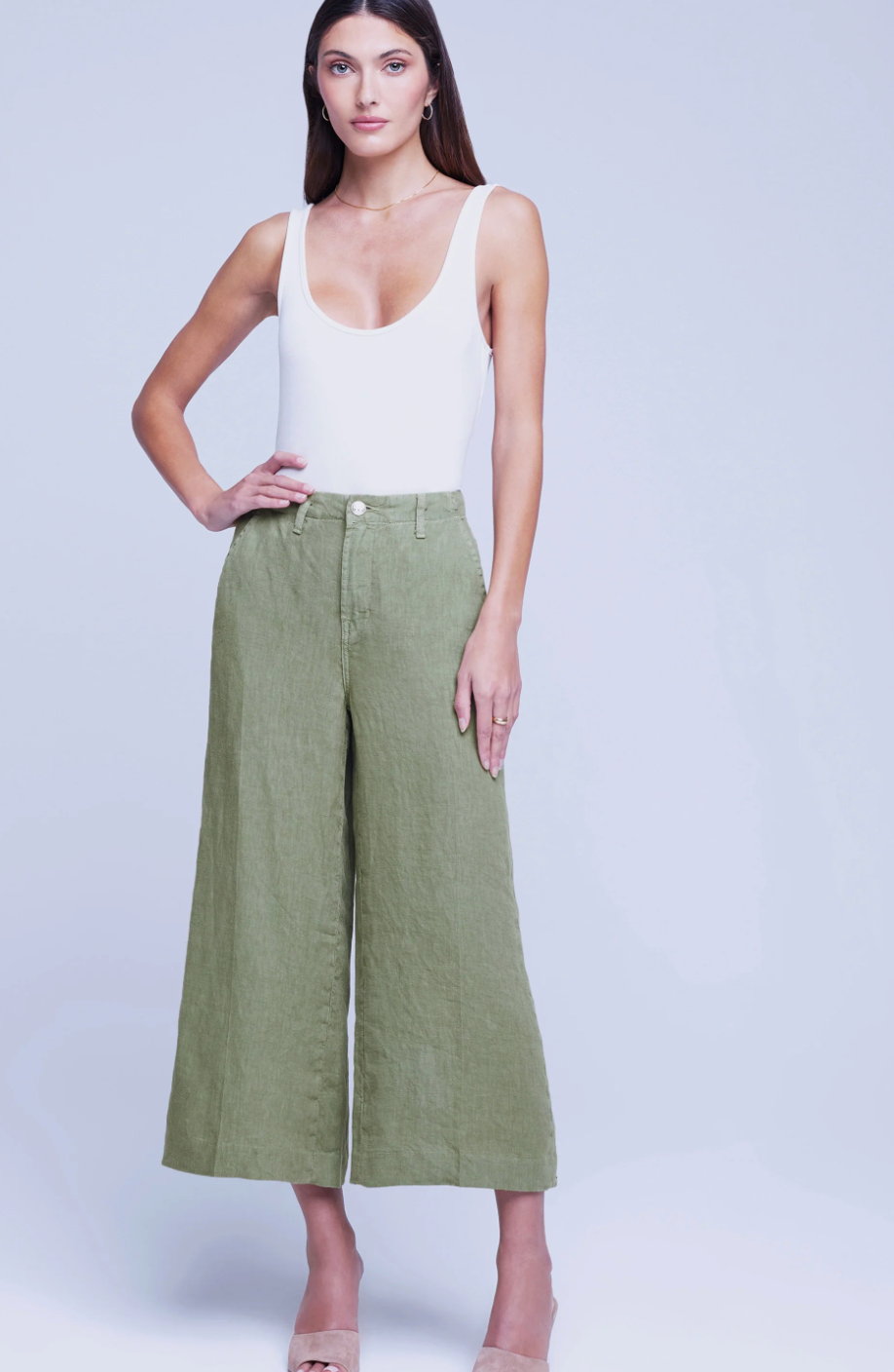 HENDERSON HIGH RISE CROP WIDE LEG