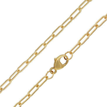 18" 2.6MM Yellow Gold Link Chain